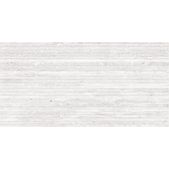 Κεραμικό πλακάκι τοίχου με ματ μαρμάρινη όψη, γκρι απόχρωση και κυματιστό ανάγλυφο σχέδιο από τη σειρά Toscana της KEROS.